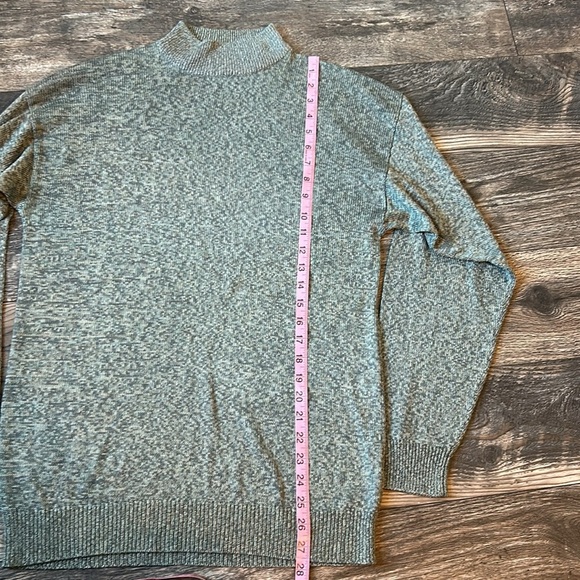 Barry Bricken 100% Silk Cozy Green/Gray Knit Sweater Men Size M - Picture 5 of 6
